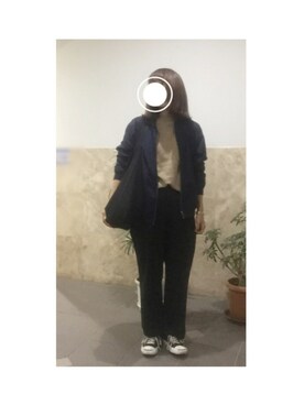 「CONVERSE（コンバース）のCONVERSE コンバース ジャック パーセル / JACK PURCEL（スニーカー）」を使った、remioさん（レディース・163cm）の秋コーディネート