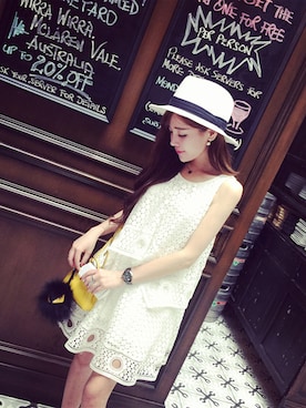 「SASA（ササ）のアイテム」を使った、SASAさん（レディース・160cm）の夏コーディネート