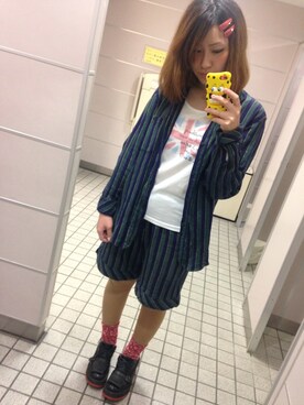 「緑」｜「アイテム（トレンチコート）」を使った、m o e○▲□さん（レディース・161cm）の秋コーディネート