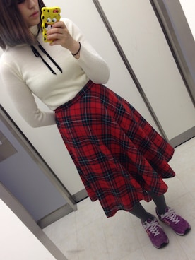 m o e○▲□さん（レディース・161cm）の春コーディネート