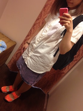 「SABRE」｜m o e○▲□さん（レディース・161cm）の夏コーディネート