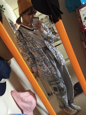「used mix」｜「アイテム（ニットキャップ/ビーニー）」を使った、m o e○▲□さん（レディース・161cm）の秋コーディネート