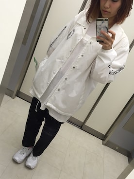 「NEWBALANCE」｜「アイテム（その他アウター）」を使った、m o e○▲□さん（レディース・161cm）の秋コーディネート