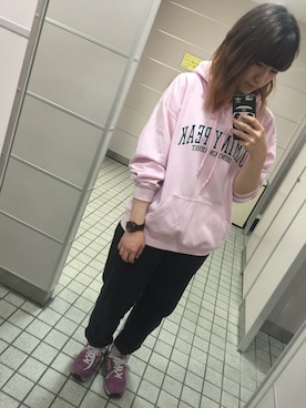「NEWBALANCE」｜「アイテム（腕時計）」を使った、m o e○▲□さん（レディース・161cm）の春コーディネート