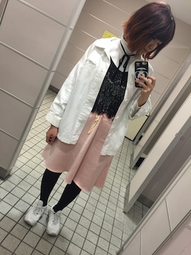 「i（アイ）のアイテム（ジャケット/アウター）」を使った、m o e○▲□さん（レディース・161cm）の春コーディネート