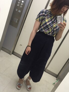 m o e○▲□さん（レディース・161cm）の夏コーディネート