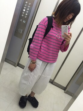 「SABRE」｜m o e○▲□さん（レディース・161cm）の秋コーディネート