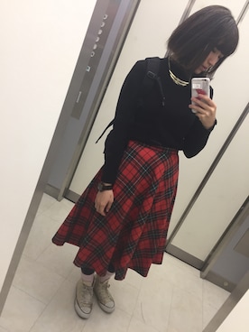 m o e○▲□さん（レディース・161cm）の秋コーディネート