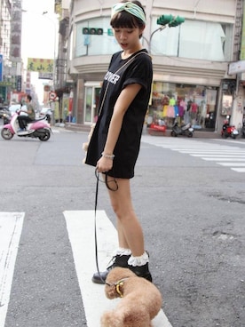 「PROVIDERのアイテム」を使った、mikiさん（レディース・162cm）の夏コーディネート