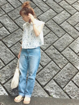 「ダサい」｜「アイテム（その他シューズ）」を使った、chanpekoさん（レディース・153cm）の夏コーディネート