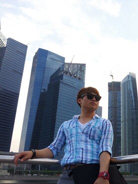 「G-SHOCK」｜Seul Kangさん（メンズ・170cm）の夏コーディネート