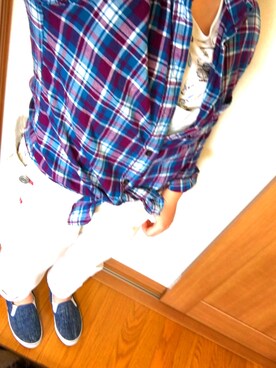 「フェリシモ（フェリシモ）のアイテム（サロペット/オーバーオール）」を使った、meさん（レディース・153cm）の春コーディネート