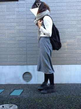yukahiroさんの「【Kastane】NEW裏毛タイトスカート」を使ったコーディネート