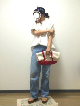 「thpry＋color（スプリーカラー）のアイテム」を使った、yukahiroさん（レディース・160cm）の夏コーディネート