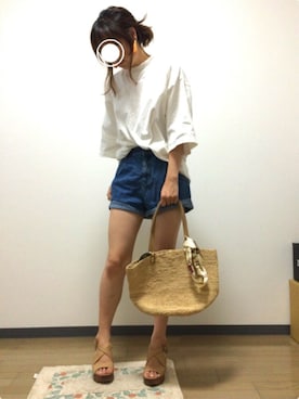 「タッセルイヤリング」｜yukahiroさん（レディース・160cm）の夏コーディネート