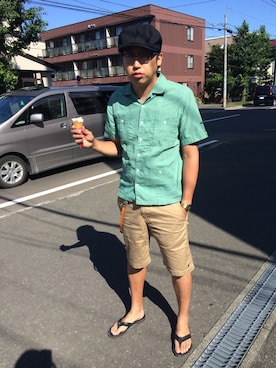「ojaga design（オジャガデザイン）のアイテム（財布）」を使った、TATSUNORIさん（メンズ・179cm）の秋コーディネート