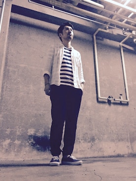 高野和也さん（メンズ・174cm）の夏コーディネート