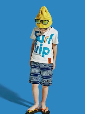 「KRIFF MAYER Kid's Collection（クリフメイヤーキッズコレクション）のアイテム」を使った、KRIFF MAYERさん（キッズ・113cm）の夏コーディネート