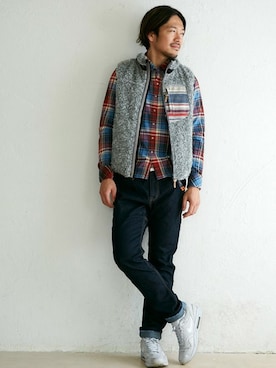 「MENS」｜「アイテム（その他アウター）」を使った、KRIFF MAYERさん（メンズ・173cm）の秋コーディネート