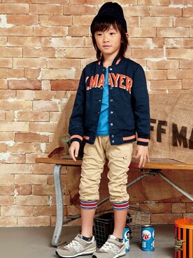 「KRIFF MAYER」｜「アイテム（スタジャン）」を使った、KRIFF MAYERさん（キッズ・119cm）の春コーディネート