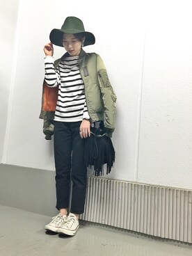 okada sakiさん（レディース・150cm）の秋コーディネート