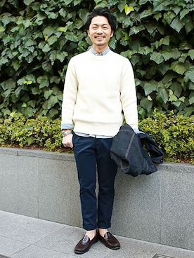 GapJapan_Menさん（メンズ・173cm）の春コーディネート