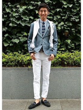 ホワイトデニム のメンズ人気ファッションコーディネート Wear