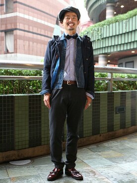 「GAP（ギャップ）のアイテム（マウンテンパーカー）」を使った、GapJapan_Menさん（メンズ・172cm）の秋コーディネート