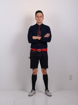 「アイテム（フォーマルスーツ/小物）」を使った、Leeさん（メンズ・174cm）の夏コーディネート