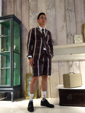 「アイテム（ソックス/靴下、その他）」を使った、Leeさん（メンズ・174cm）の夏コーディネート