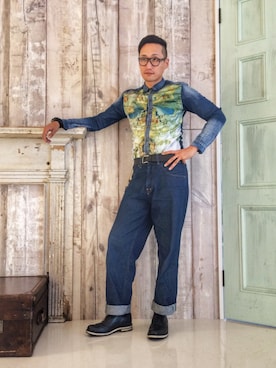 「ワークパンツ」｜Leeさん（メンズ・174cm）の秋コーディネート