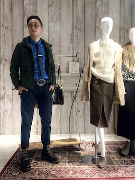 「Levi's（リーバイス）のアイテム（ブルゾン）」を使った、Leeさん（メンズ・174cm）の秋コーディネート