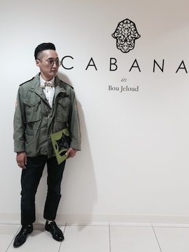 「アイテム（ミリタリージャケット）」を使った、Leeさん（メンズ・174cm・30代）の秋コーディネート