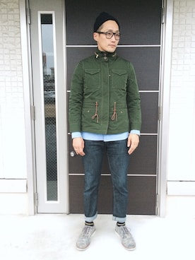 「Levi's（リーバイス）のアイテム（ブルゾン）」を使った、Leeさん（メンズ・174cm）の秋コーディネート