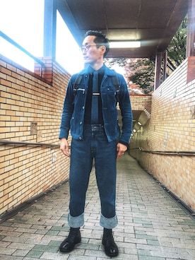 「stefanorossi（ステファノロッシ）のアイテム」を使った、Leeさん（メンズ・174cm）の秋コーディネート