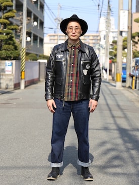 「URBAN RESEARCH（アーバンリサーチ）のアイテム（ブーツ）」を使った、Leeさん（メンズ・174cm）の春コーディネート