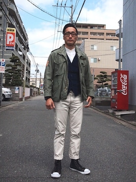 「リーバイス」｜Leeさん（メンズ・174cm）の春コーディネート