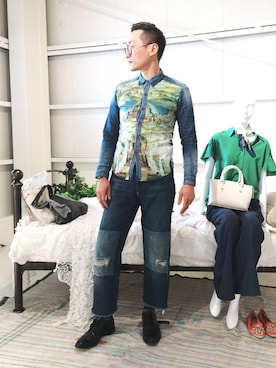 「リーバイス」｜Leeさん（メンズ・174cm）の冬コーディネート