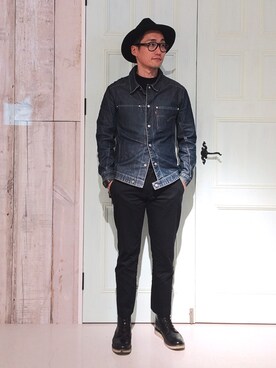 「URBAN RESEARCH（アーバンリサーチ）のアイテム（ブーツ）」を使った、Leeさん（メンズ・174cm）の春コーディネート