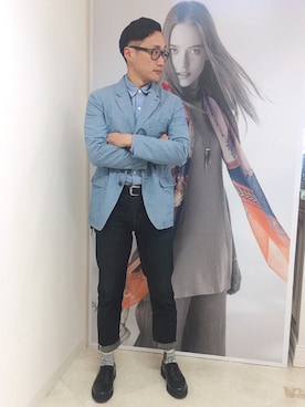 「Cricket（クリケット）のアイテム」を使った、Leeさん（メンズ・174cm）の春コーディネート