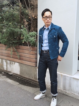 「リーバイス」｜Leeさん（メンズ・174cm）の春コーディネート