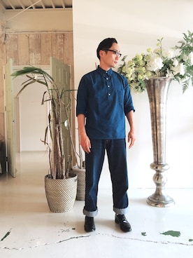 「リーバイス」｜Leeさん（メンズ・174cm）の春コーディネート