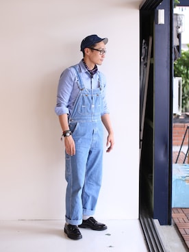 「IL BISONTE（イルビゾンテ）のアイテム（財布/小物）」を使った、Leeさん（メンズ・174cm）の夏コーディネート
