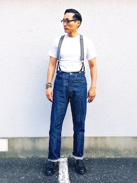 「501（ゴーマルイチ）のアイテム」を使った、Leeさん（メンズ・174cm）の夏コーディネート