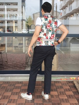 「Dry Bones（ドライボーンズ）のアイテム」を使った、Leeさん（メンズ・174cm）の夏コーディネート