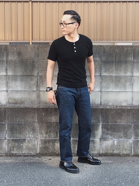 「STANCE(スタンス)のアイテム」を使った、Leeさん(メンズ・174cm)の夏コーディネート