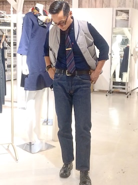 「Dry Bones（ドライボーンズ）のアイテム」を使った、Leeさん（メンズ・174cm）の秋コーディネート