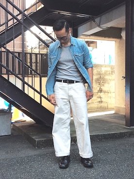 「リーバイス」｜Leeさん（メンズ・174cm）の秋コーディネート