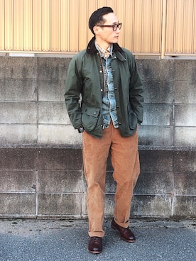 「JINS（ジンズ）のアイテム」を使った、Leeさん（メンズ・174cm）の秋コーディネート