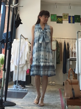 「Import & Select（インポートアンドセレクト）のアイテム（ワンピース/ドレス）」を使った、chikako_favaさん（レディース・153cm）の夏コーディネート